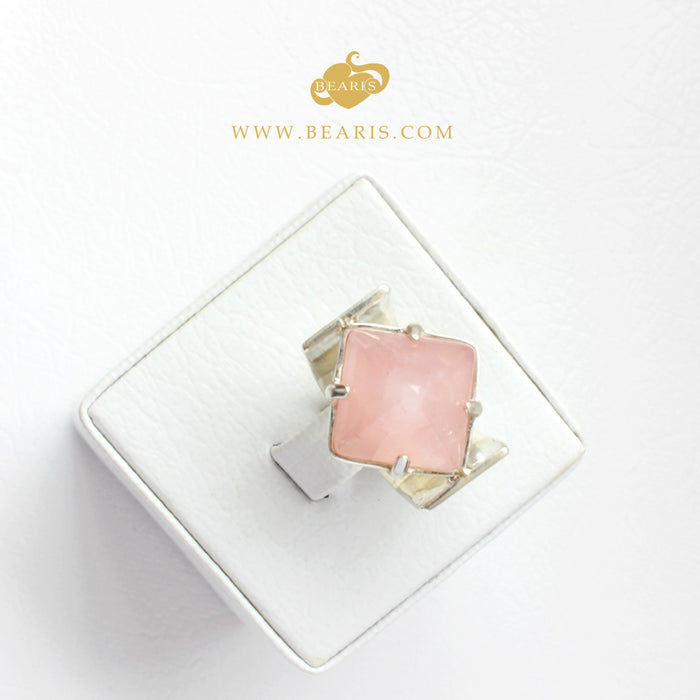 Sortija Cuarzo Rosa