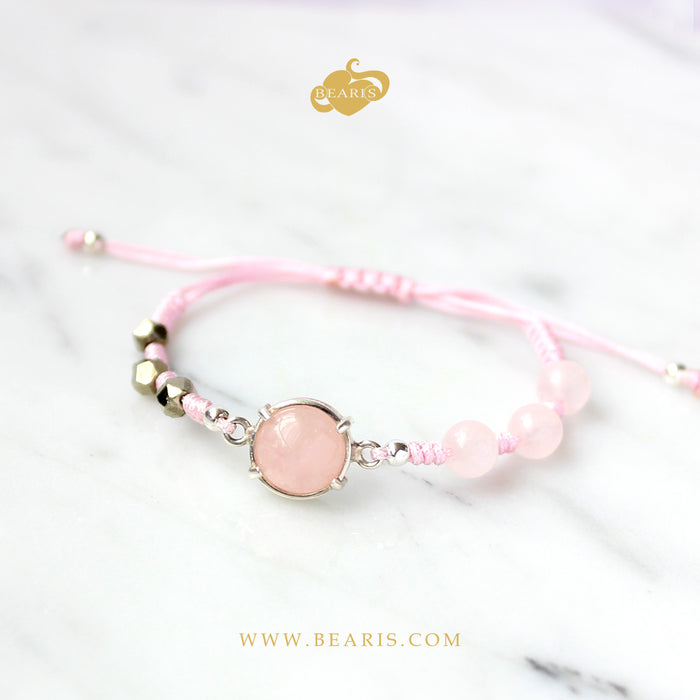 Pulsera Olena Cuarzo Rosa